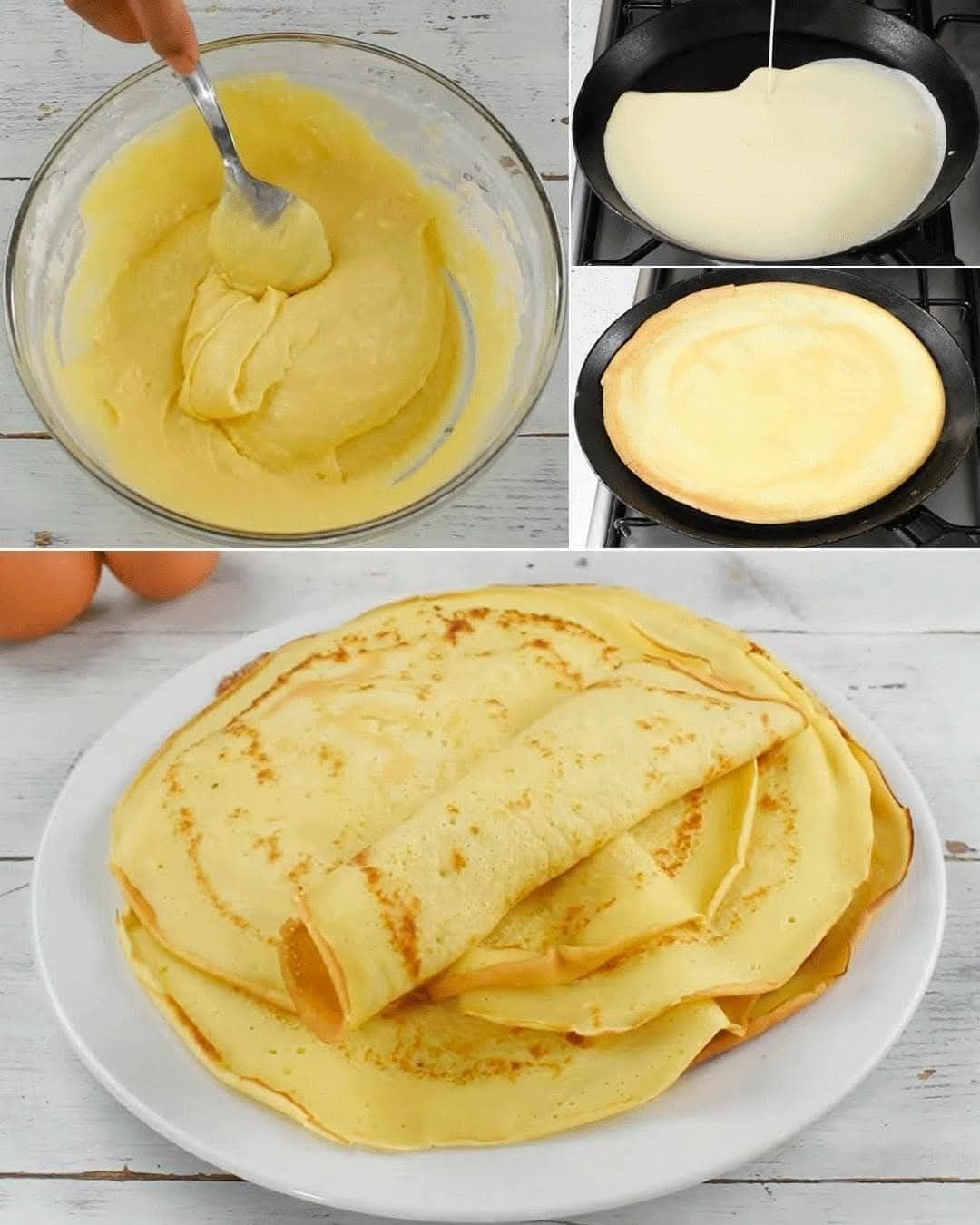 Massa para crepes