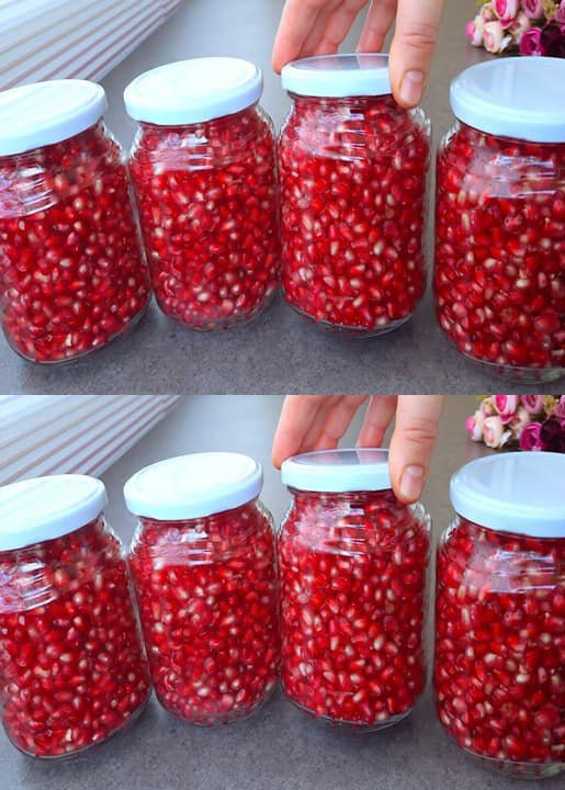 Eu conservo romã assim por 12 meses!