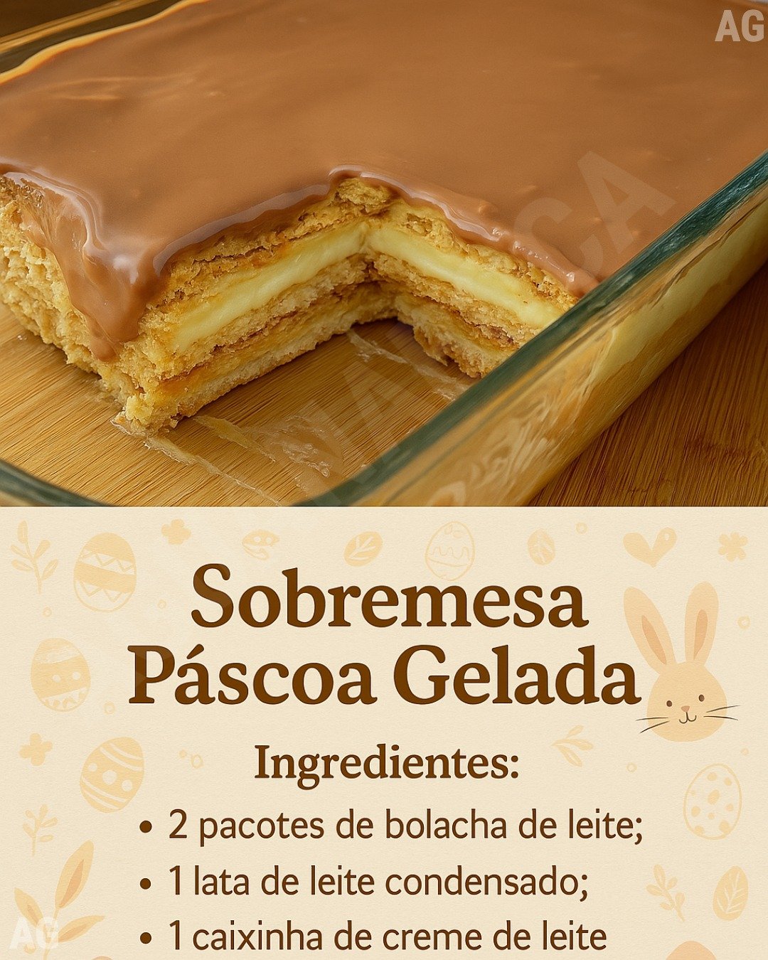Sobremesa Páscoa Gelada