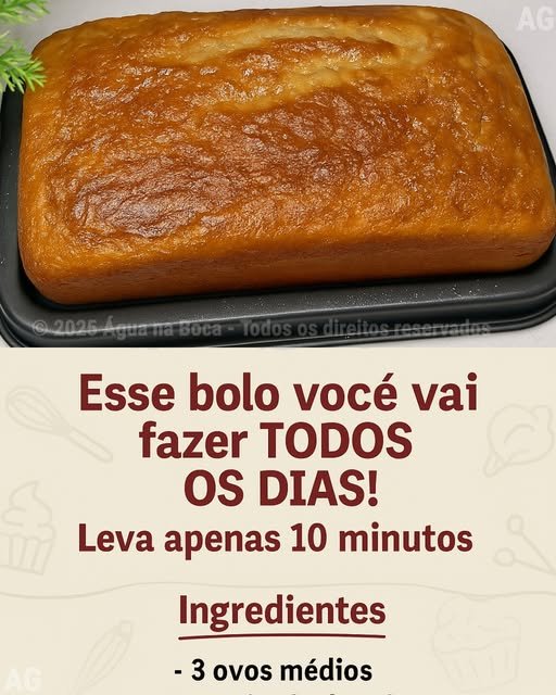 Esse bolo você vai fazer TODOS OS DIAS