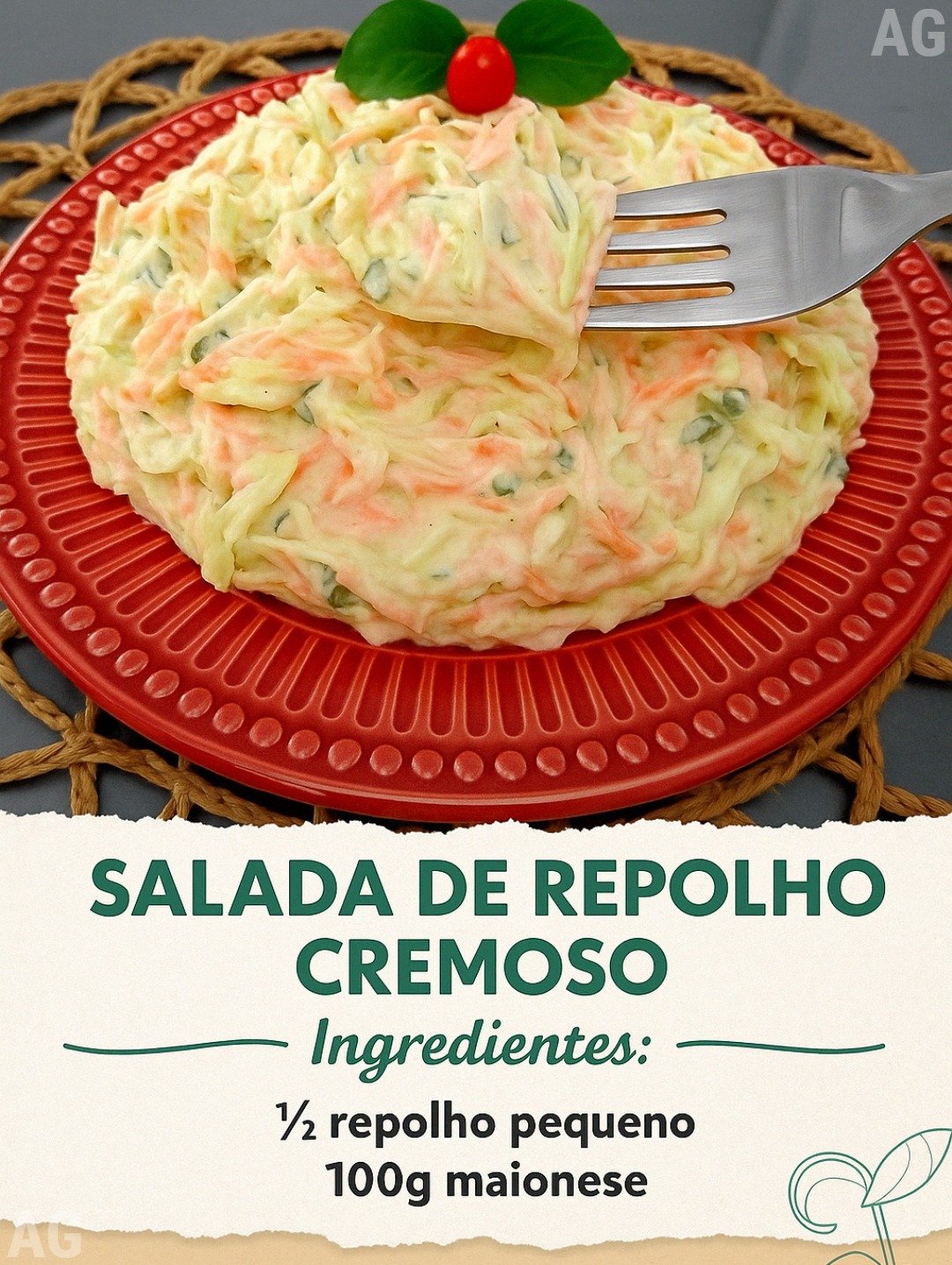 Salada de Repolho Cremoso