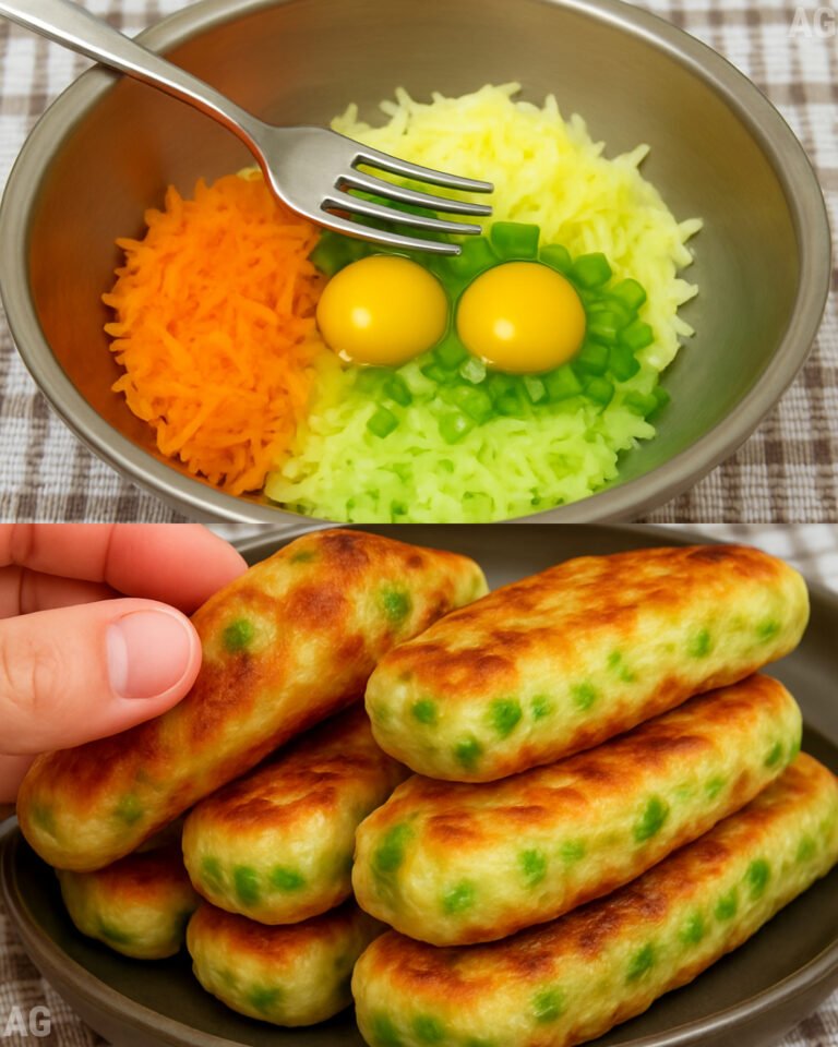 Bolinho de batata cenoura e abobrinha