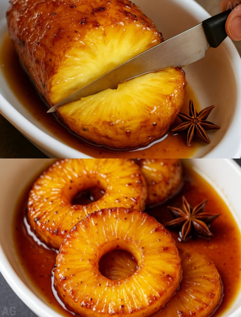 Abacaxi assado no Forno LP