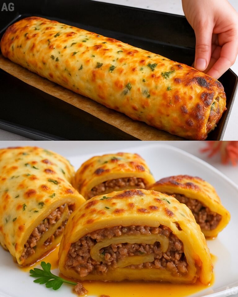 Rocambole de batata