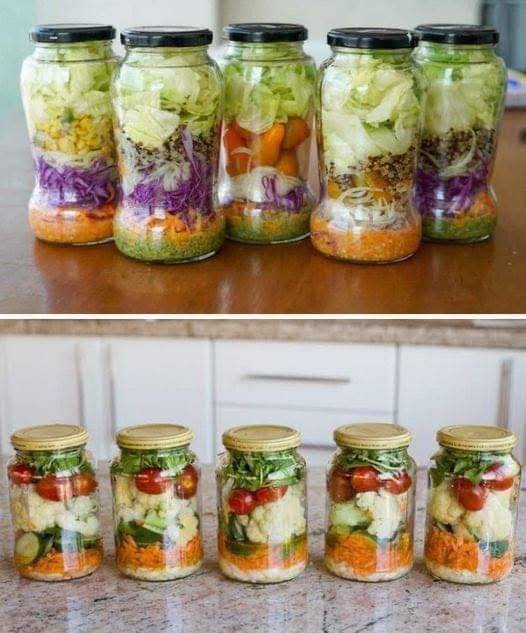 Salada para guardar a semana toda sem murchar