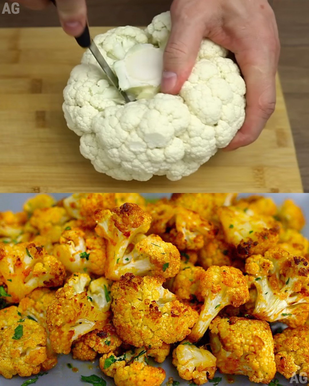 A couve-flor desse jeito deixam todos loucos!