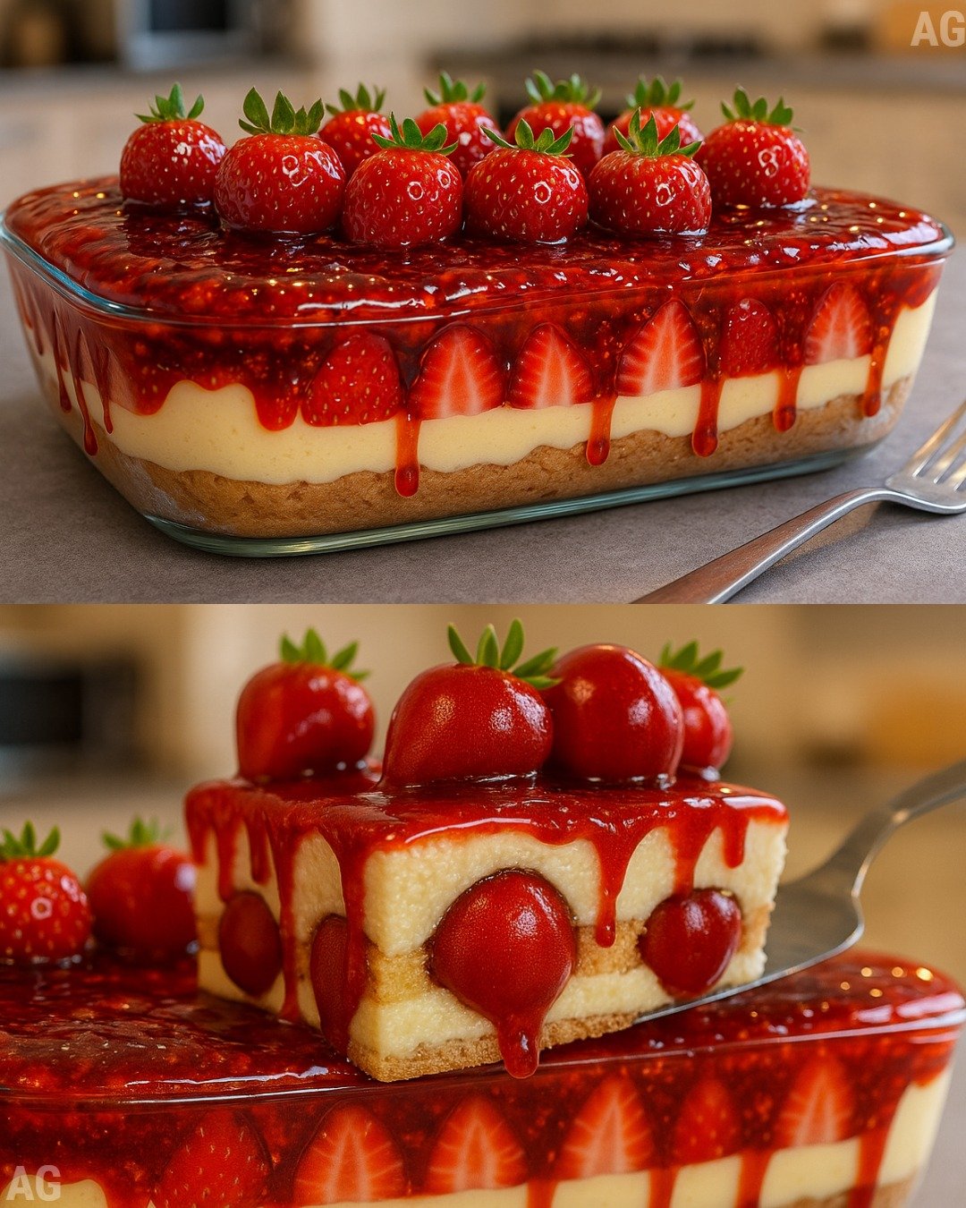 Pavê de Morango do Amor