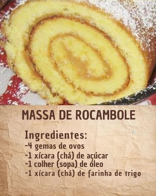 Massa para rocambole