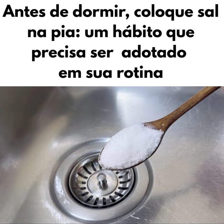 Por que jogar sal na sua pia