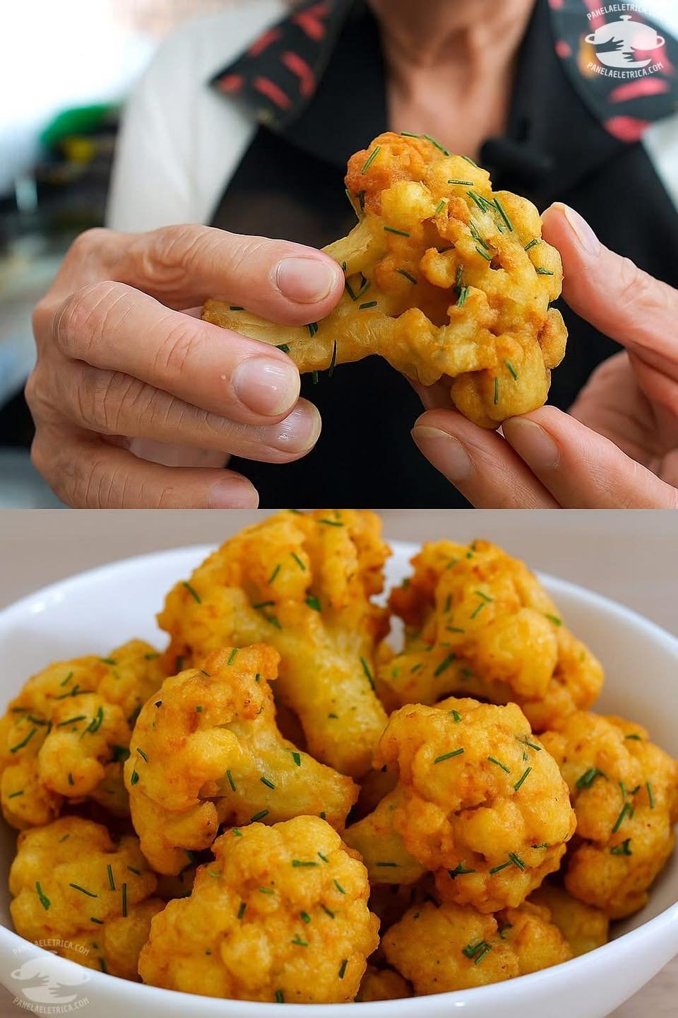 Tempurá de couve-flor