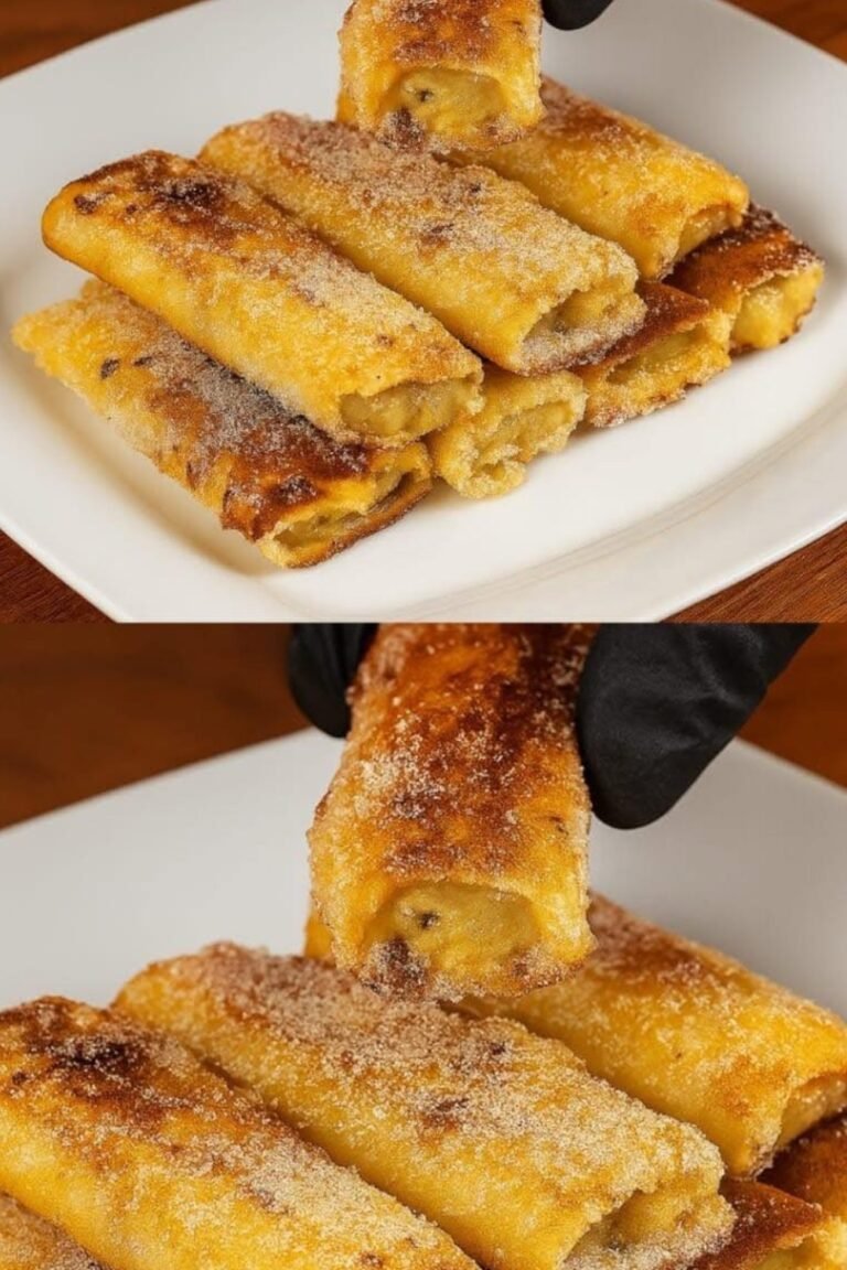 Rolinhos de Banana com canela