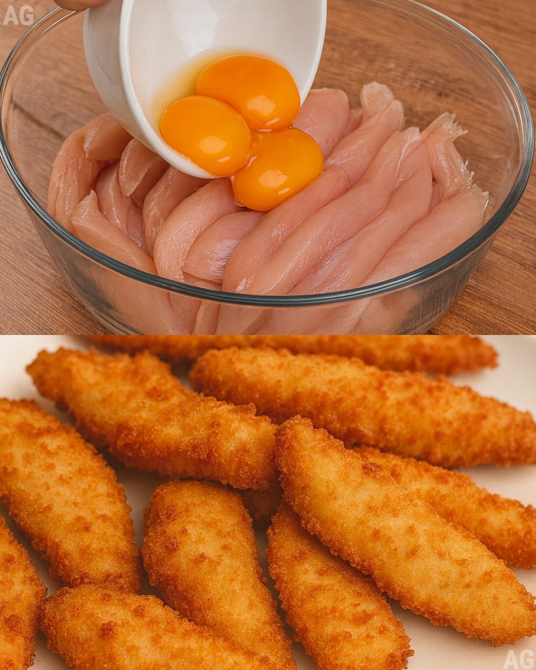 Frango empanado diferente