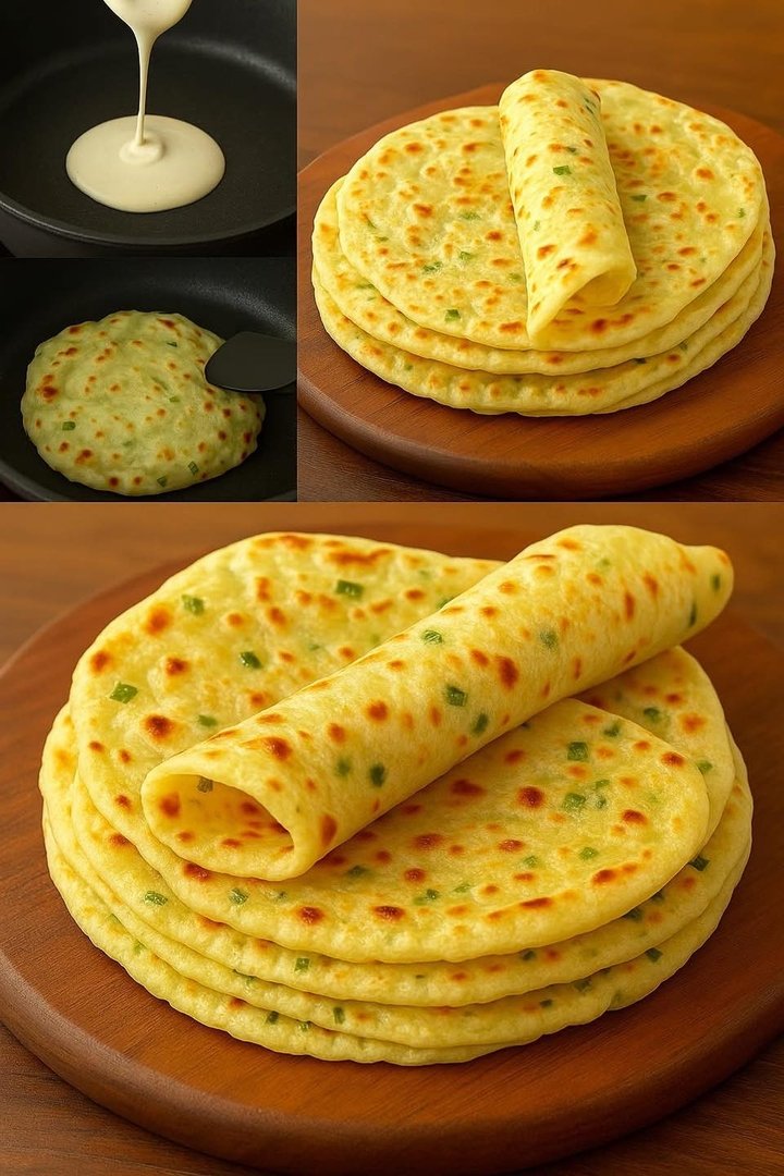 Panqueca de Pão de Alho