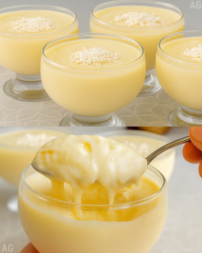 Mousse de leite condensado com coco