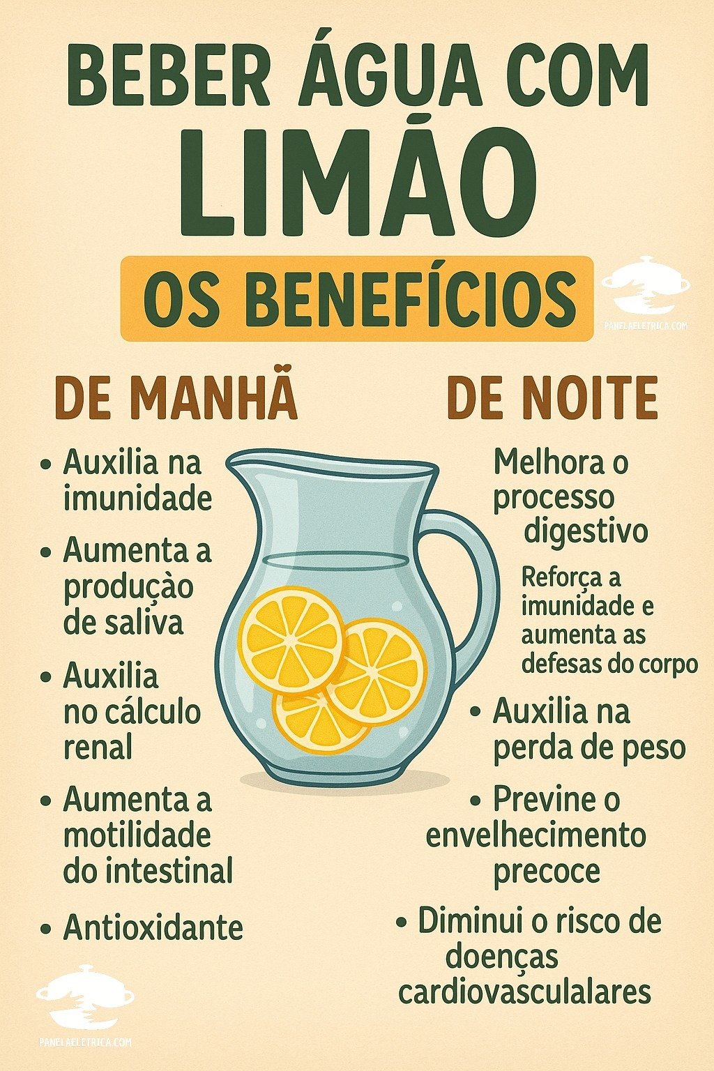 Beneficios de beber agua com limão