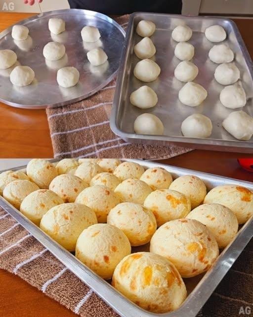 Pão de queijo com polvilho doce que não murcha