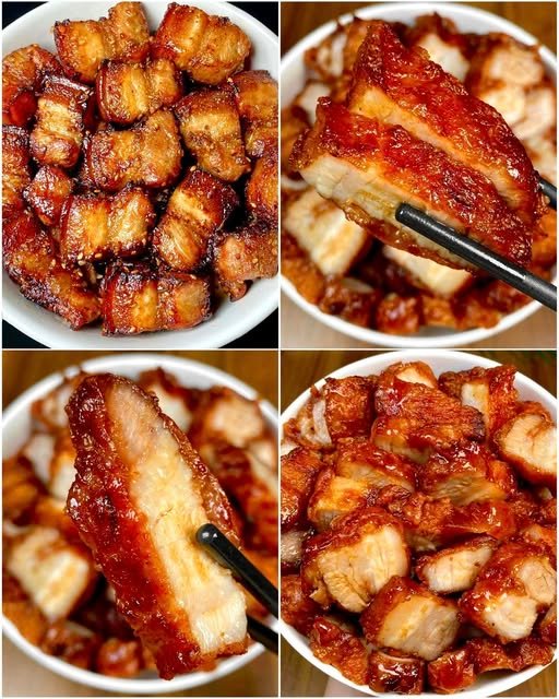 Barriga de porco assada com barbecue