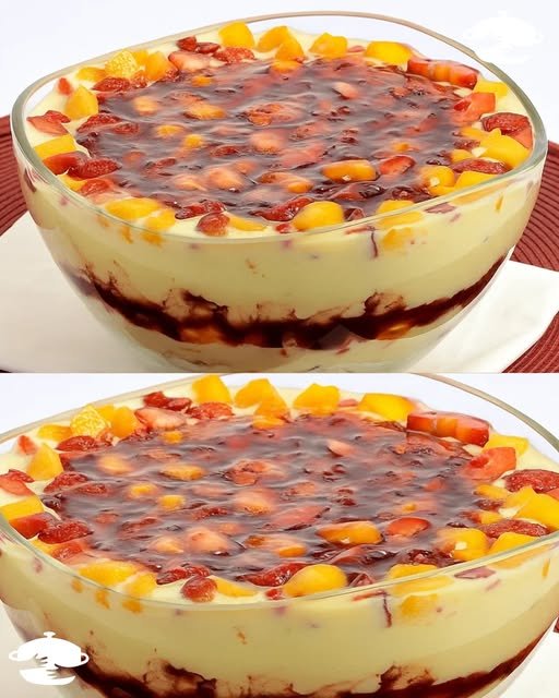 Pavê especial de frutas