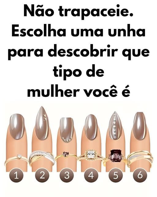 Escolha uma unha para descobrir que tipo de mulher você é