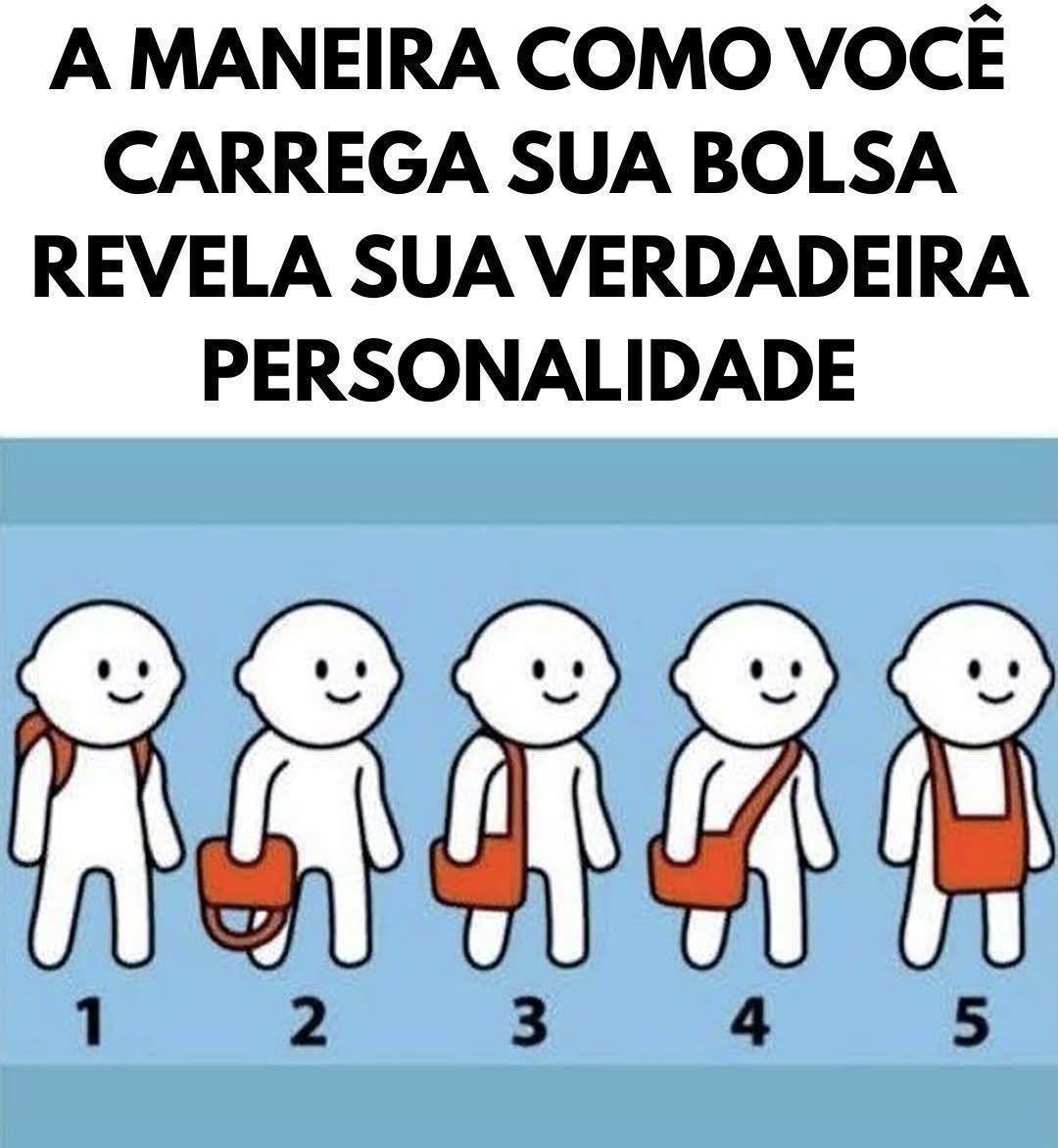 A forma como você carrega a sua bolsa revela a sua personalidade