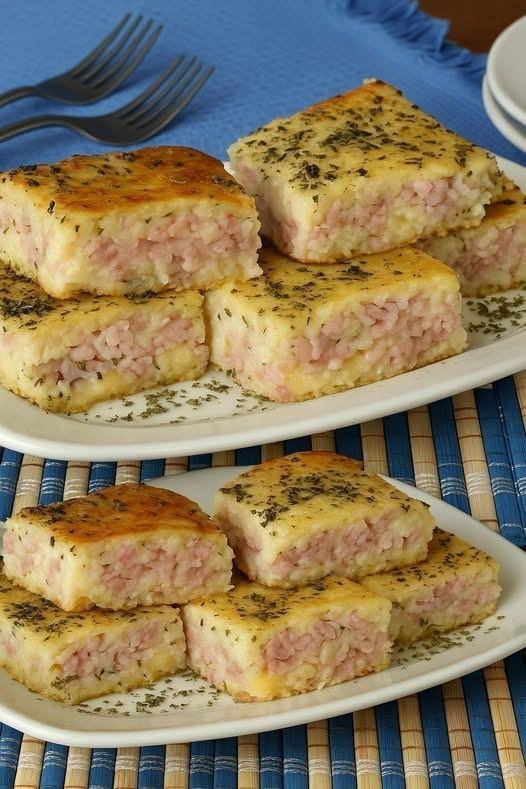 Torta de presunto e queijo