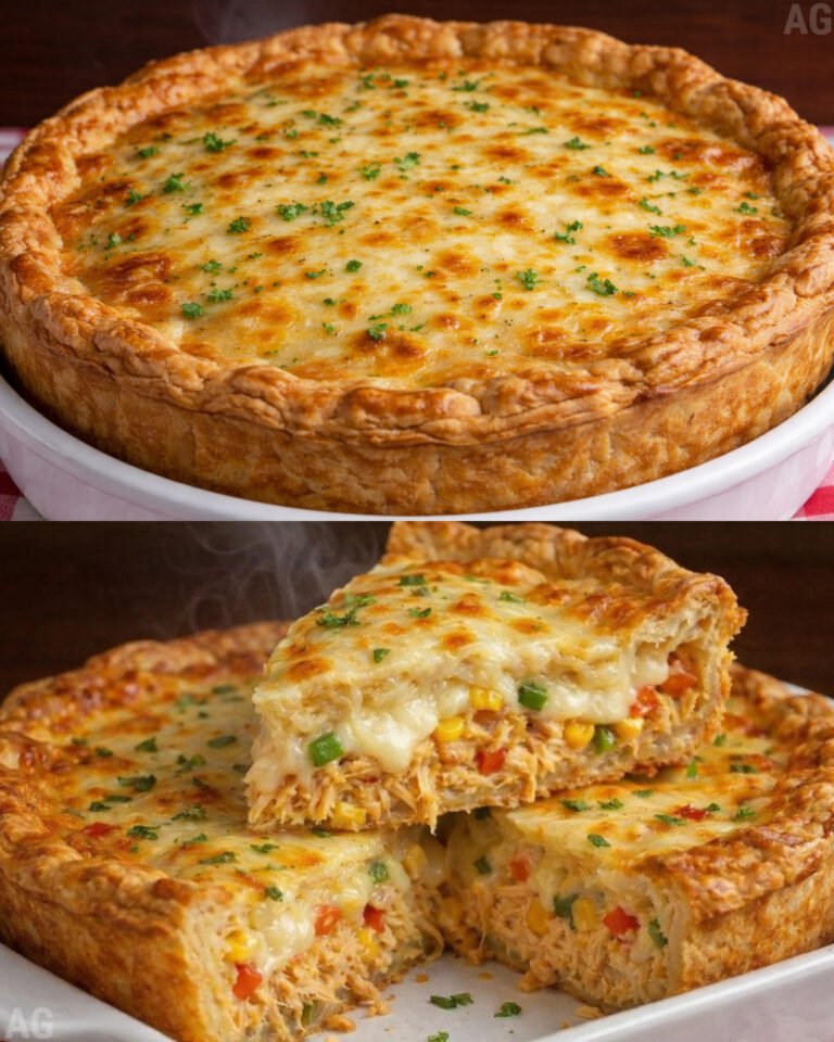 Torta de frango cremosa