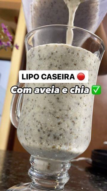 Lipo caseira com aveia e chia