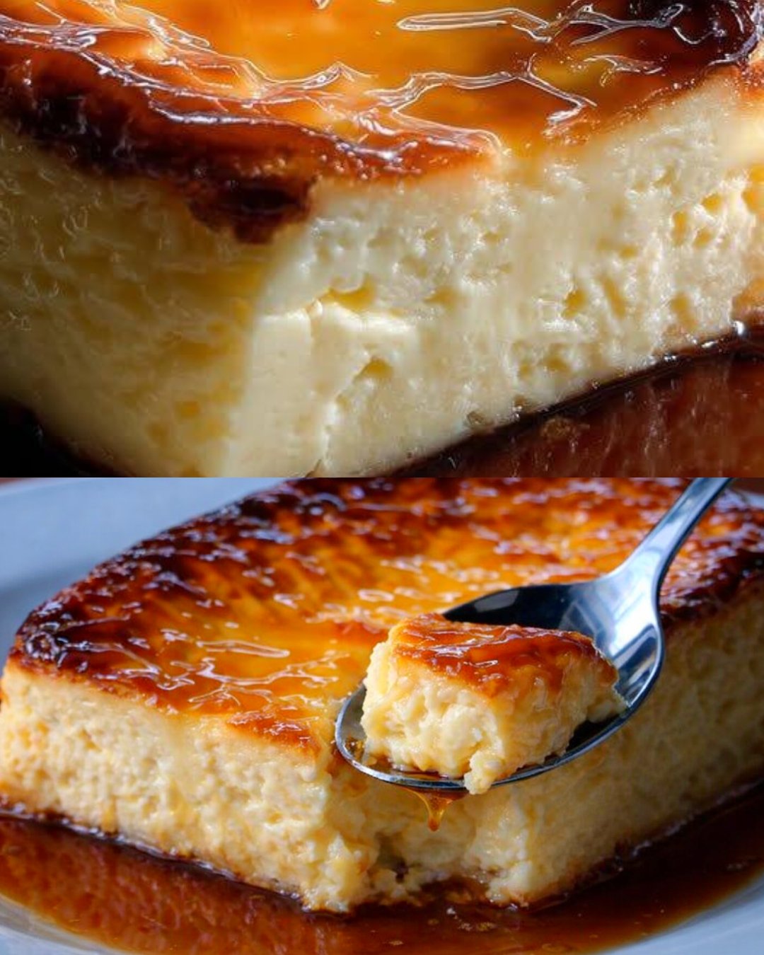 Pudim cremoso caramelizado