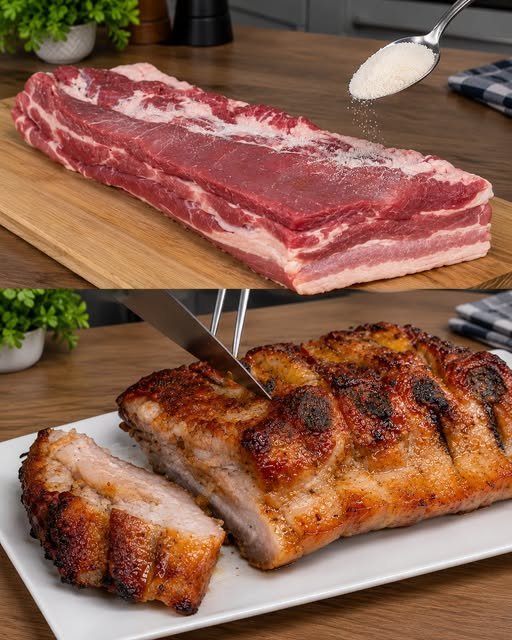 Panceta Assada no Forno