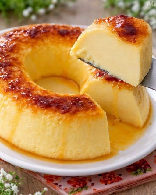 Pudim Cremoso e Douradinho